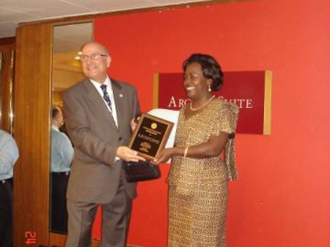 Sengendo award with Sayigh 7-23-08